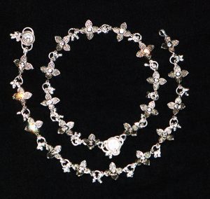 INDIAN SILVER METAL ANKLETS