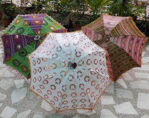 Handmade Embroidered Sun Umbrellas 