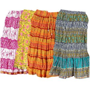 Indian Print Cotton Skirt