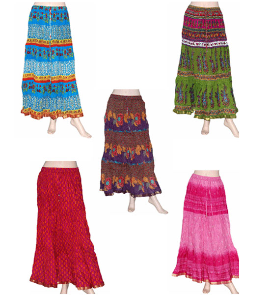 Indian Block Cotton Skirt