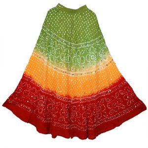 Cotton Bandhej long skirts