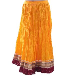 Ethnic Design Broadcade Skirt‎