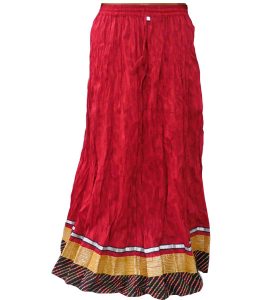 Designer Crinkled Bollywood Skirts