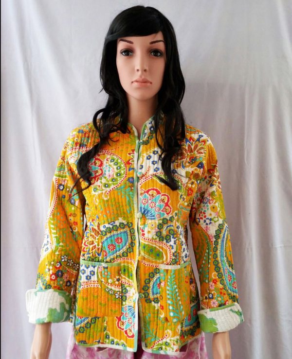 Designer Floral Kantha Jacket