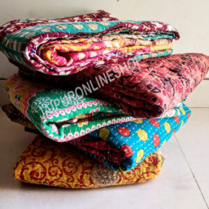 Reversible Cotton Kantha Quilt Lot