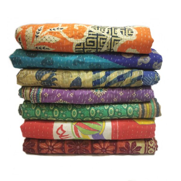 Handmade Reversible Kantha Quilts