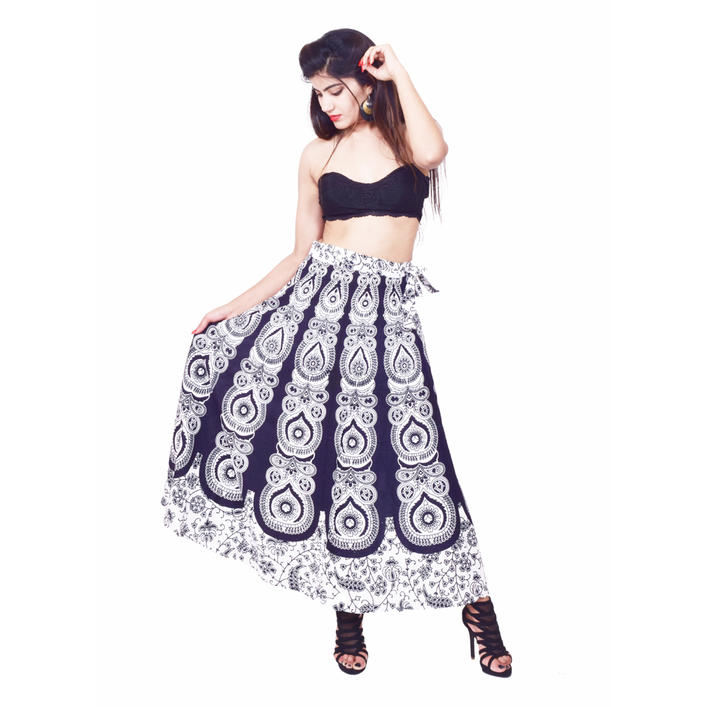 Buy Black Swing Skirt Pleated Maxi Skirt Womens Long Skirt Online in India   Etsy