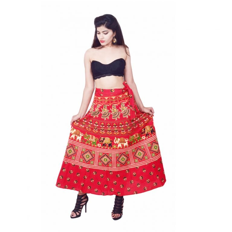 Buy online Cottong long wrap skirt, Wrap skirt Manufacturers in India