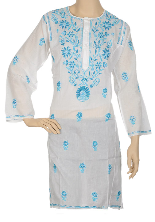 women-embroidered-cotton-long-tunics Long Kurtis