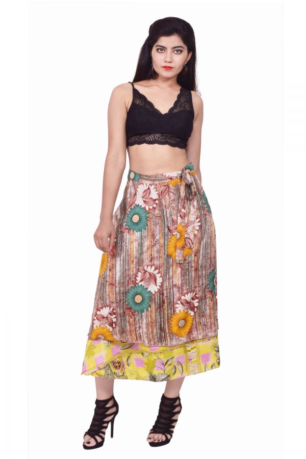 Silk Sari Magic Wrap Skirt